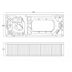 Плавательный бассейн спа с противотоком Treesse Saint-Tropez